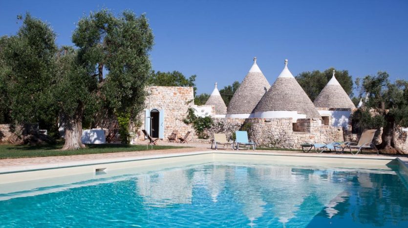 trulli with pool